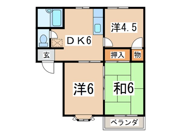 シャンフィーニ吉田モアの物件間取画像